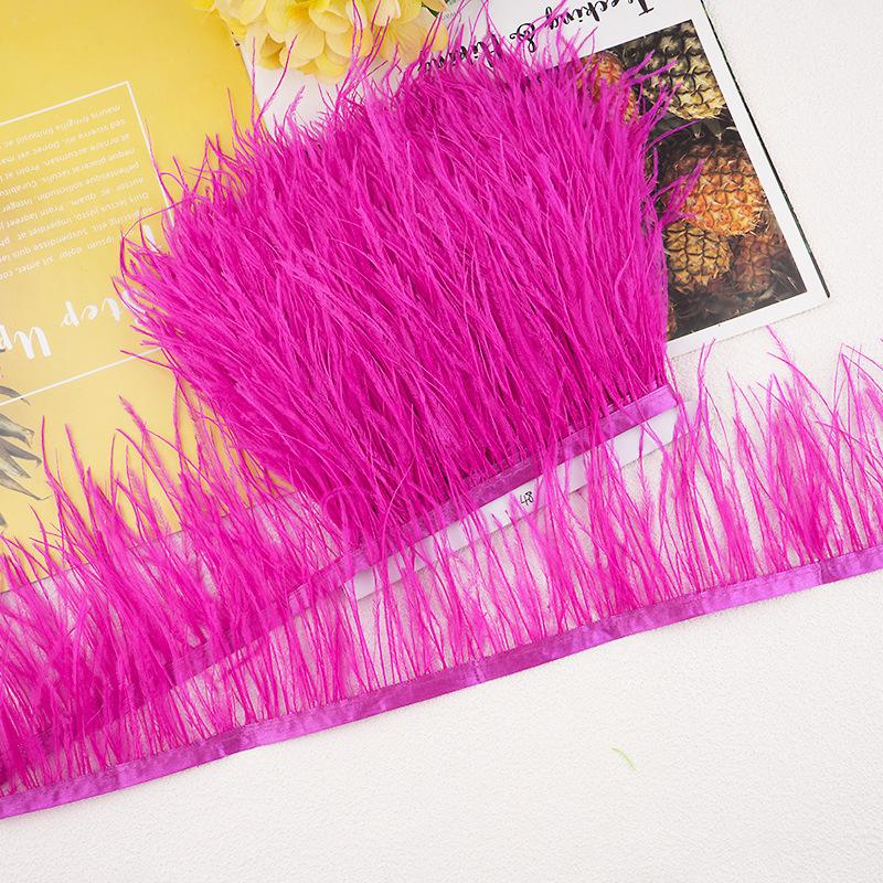 1M 10-13Cm Ostrich Feather Fringed Jewelry Handicrafts Clothing Decorative Accessories