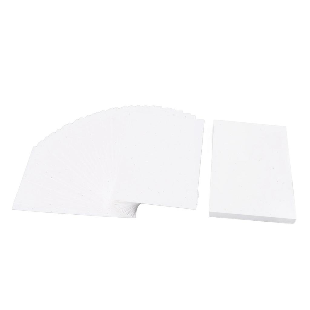 100 Pcs Cardstock Portable Small Hand Painted Art Cards Paper White Blank Postcards Pack Set for