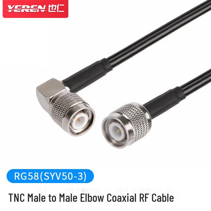 

Yeren Y-3-20 TNC Male to Male Right-Angle RG58 RF Coaxial Cable