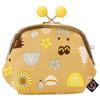 Maeda Senko Goshiki Kyoto Limited Series Purse Gusset and Yellow H12 X W12 X D6cm Hanpu-do [KYOTO JAPAN] 3.5-inch (with Beads) Size Approx.