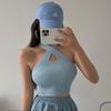 Summer Tank Top for Women 2025 Knitted Bustier Going Out Outfits Solid Color Trendy Basic Slim Fit Y2k Women's Vacation Tops