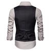 Suit Vest Solid Color Slim Fit V Neck Classic Streetwear Korean Style Autumn Single Breasted Waistcoat for Party