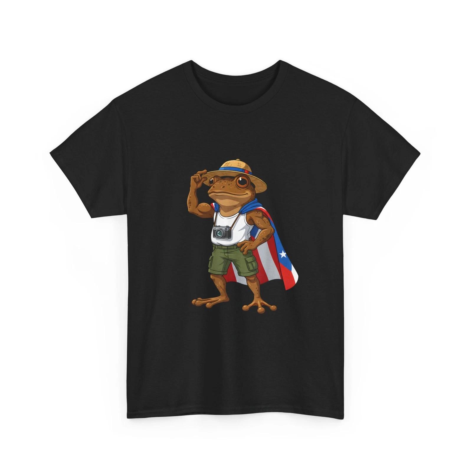 Rican Sapo Concho Shirt, Coqui Frog Puerto Rico Flag Hispanic Funny T-Shirt 2XL