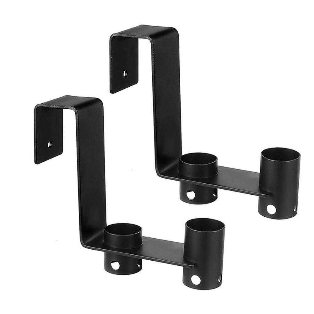 

2Pcs Rust-proof Hanging Pool Fence Hooks Easy Installation Pool Pole Hanger Garden чёрный