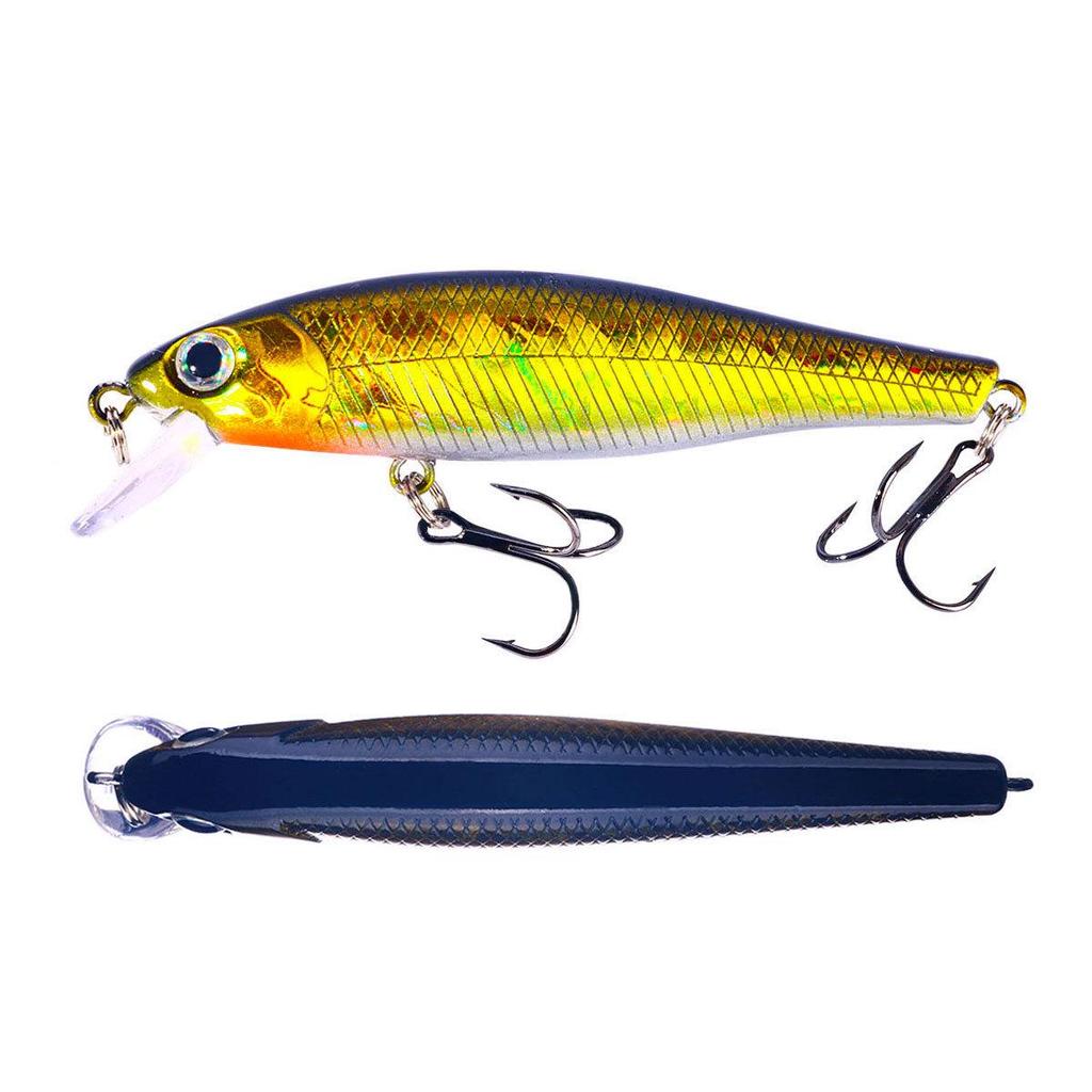 9g Slow Sinking Minnow Lure for Stream, Creek, and Sea Fishing