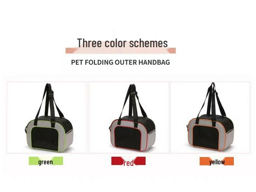 Portable Multifunctional Pet Bag: Crossbody, Handheld & Breathable Carrier for Cats and Dogs, Foldable Design for Easy Outings
