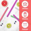 6pcs Straw Replacements for Owala FreeSip Sway 30oz, Plastic Straws Reble with Cleaning Brush Tumbler Cup Accessories Parts Compatible with Owala