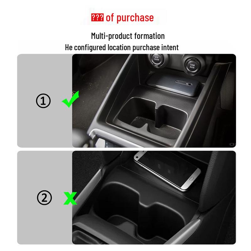 Silicone Anti-Slip Cup Holder Mat for 16-24 Suzuki Swift Center Console