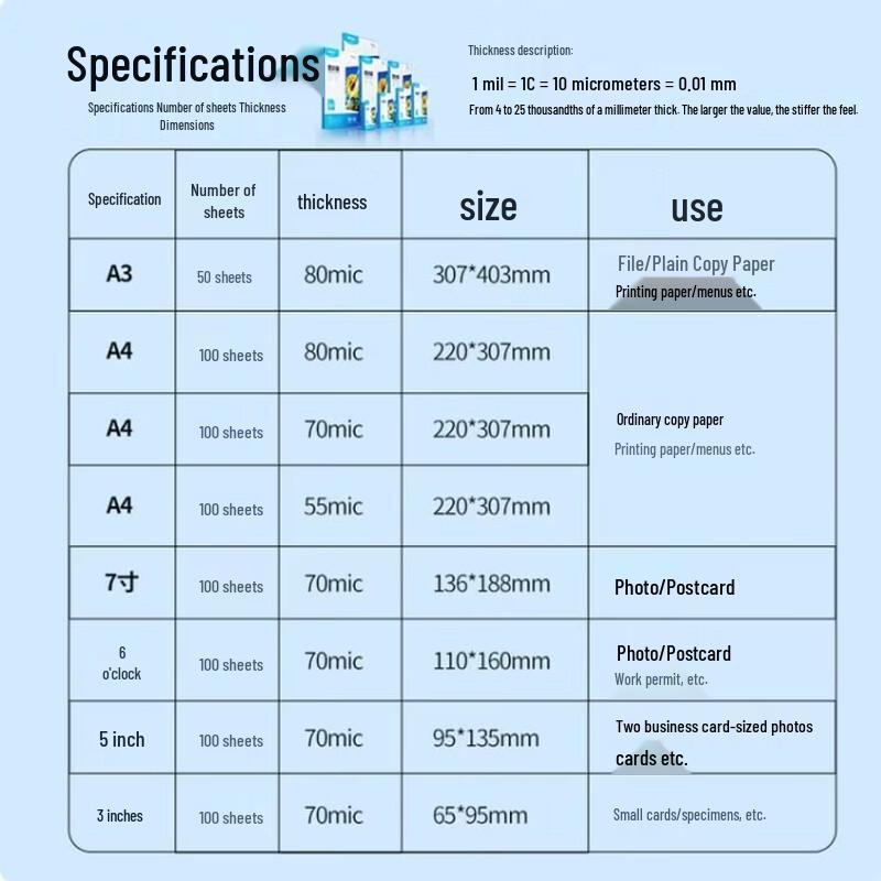 M&G A4 Laminating Film CN plug (adapter included)