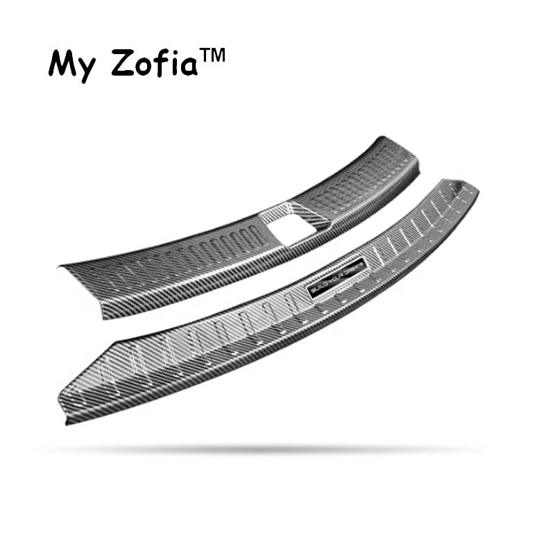For BYD Sealion 7 SeaLion 07 EV 2024 2025 2026 Car Styling Trunk ABS Carbon fiber Threshold Strip Tailgate Anti Kick Accessories