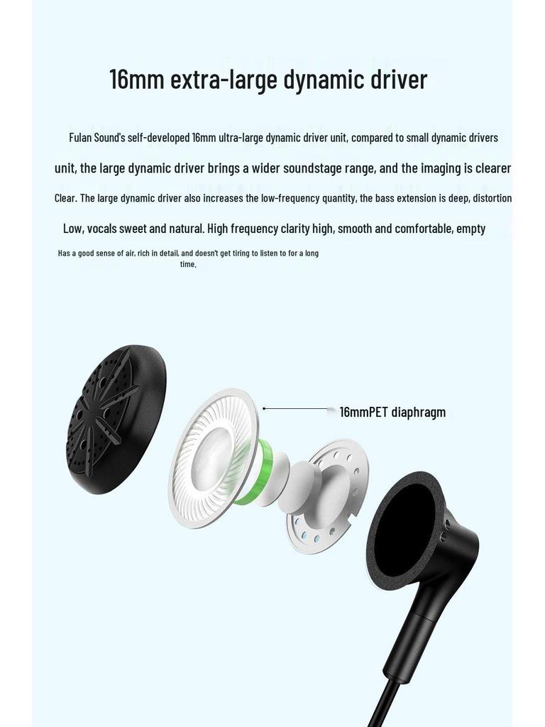 Third Generation HiFi Wired Type-C Headphones with Microphone