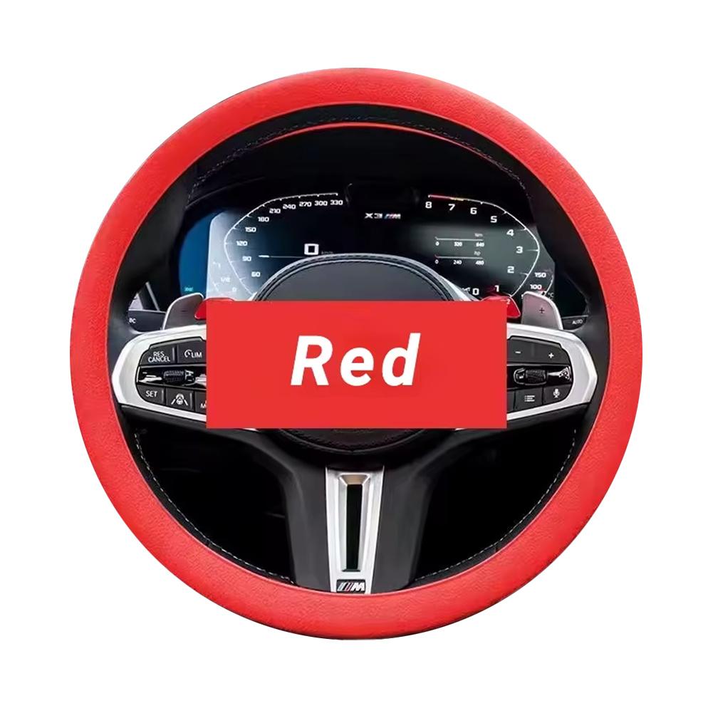 Universal Car Steering Wheel Cover Elastic Glove Silicone Soft Texture Multi-color Anti-slip Car Decoration DIY Accessories