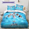 The Blues Team Bedding Quilt Set Quilt Cover Pillowcase Home Decoration Birthday Gift (1 * Duvet Cover + 2 * Pillowcase, Without Core)
