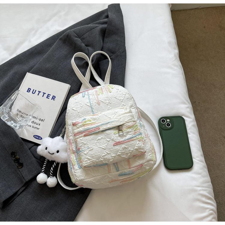 

Girls backpack ins cute small schoolbag mini small bag female college student spring outing high value soft girl backpack