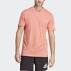 Adidas Run It Letter Logo Print Crew Neck T-Shirt Men Tops Pink IC7646