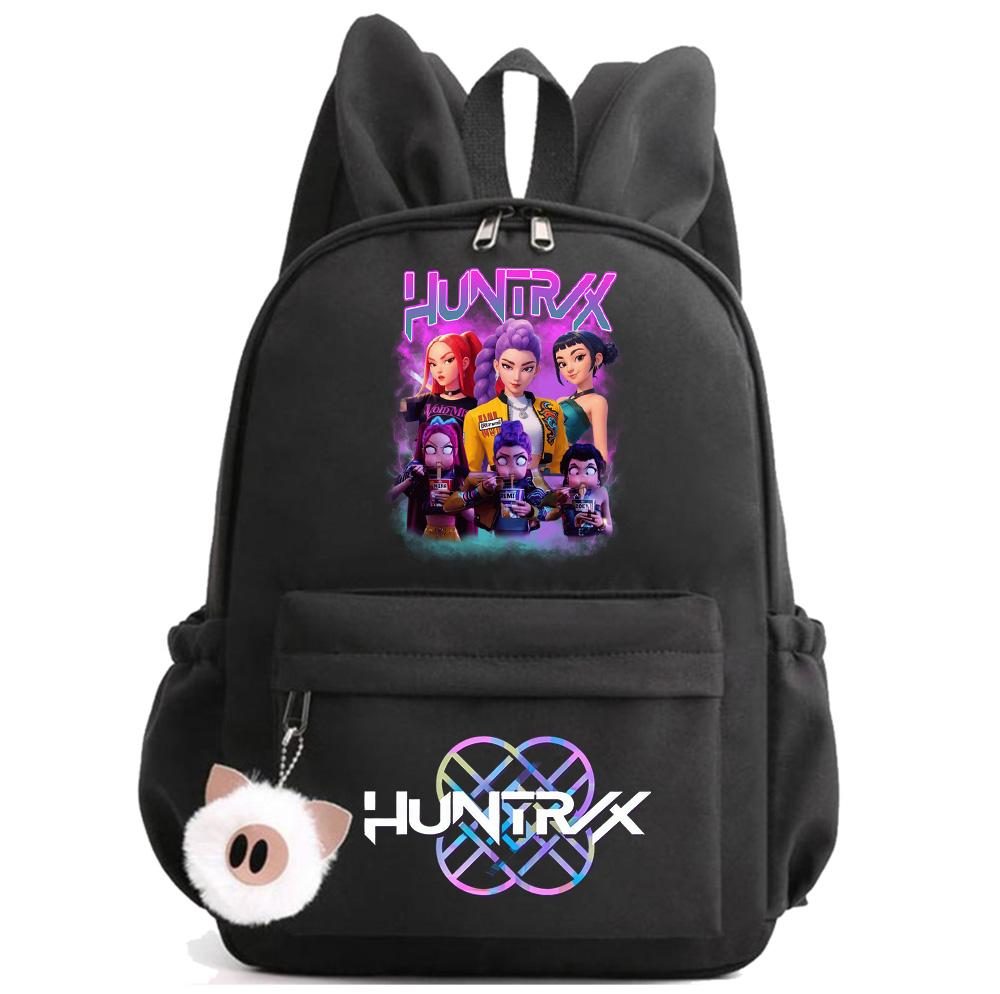 Anime Cartoon K-Pop Demon Hunters Printed Backpack for Teenger Children Student Schoolbag Girl Kid Gift Women Large Capacity Waterproof Travel Bag