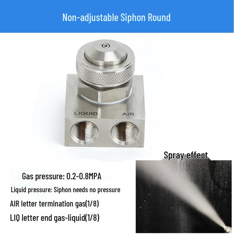 JAC Two-Fluid Stainless Steel Wide-Angle Air Atomizing Humidifier Nozzle