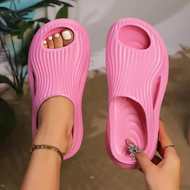 Domácí pantofle Pánské Vnitřní a Venkovní Letní Eva Lehké Dámské Boty Pantofle s Tlustou Podrážkou Zapatos De Mujer