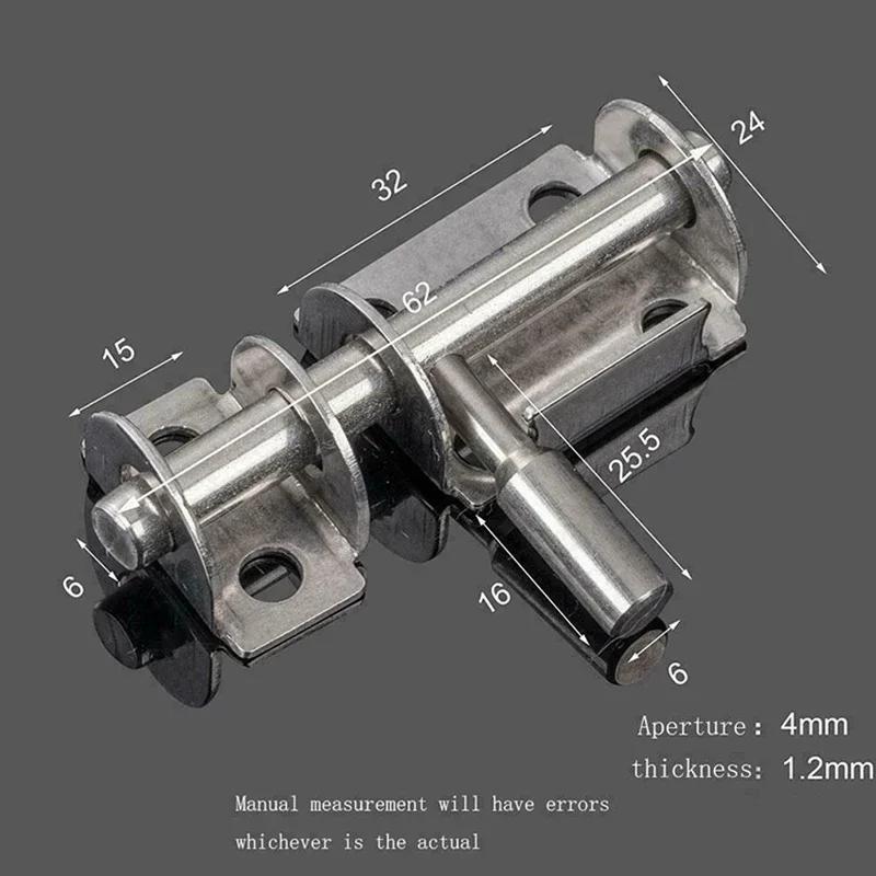 Stainless Steel Door Latch Solid Sliding Bolts Latch Hasp Home Hardware Gate Safety Toilet Door Lock