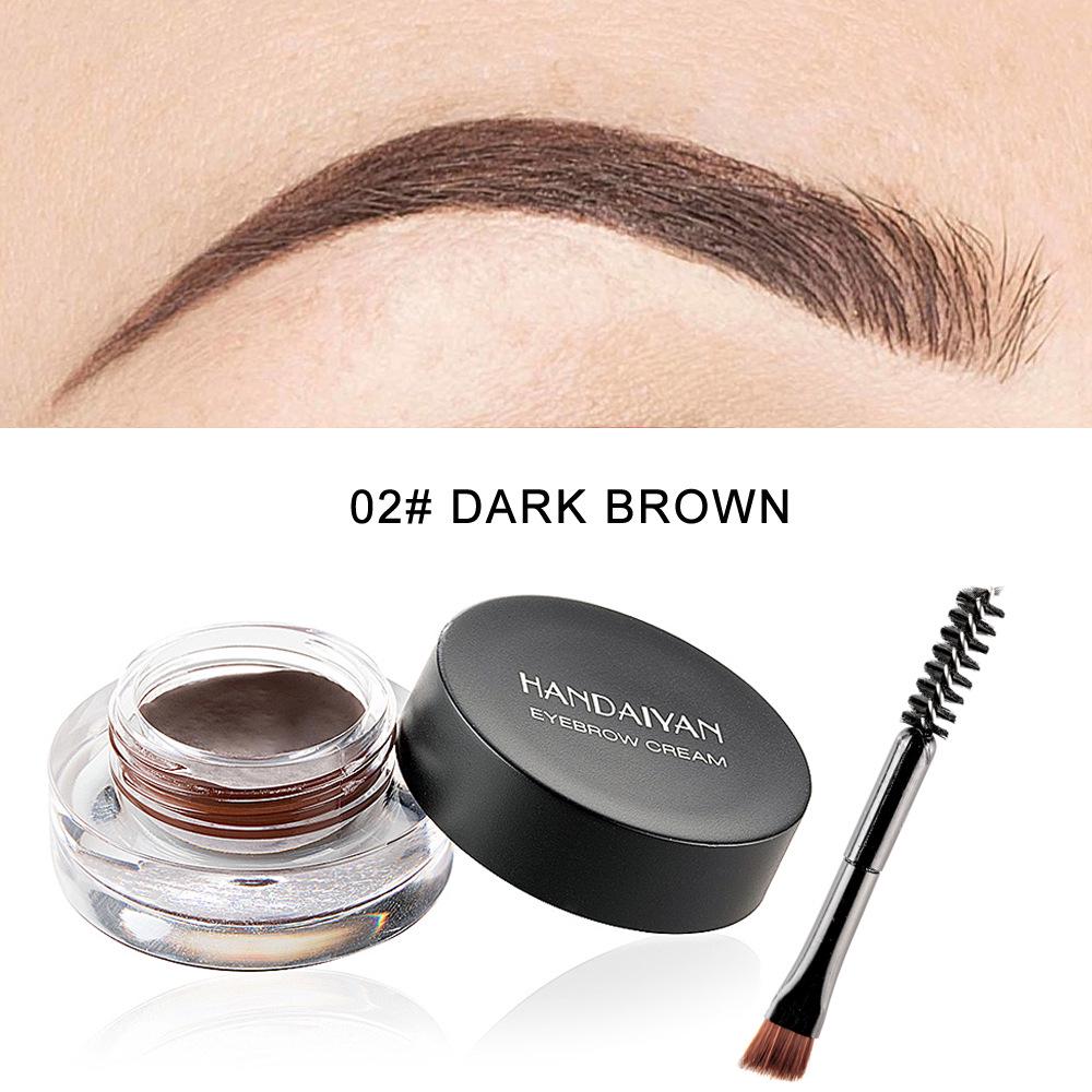 Handaiyan 12-Color Anti-Smudge Long-Lasting Eyebrow Mascara for Cosplay - Light Brown