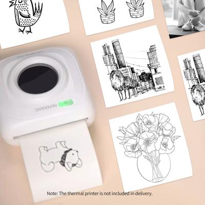 Selbstklebendes Thermodirektpapier, weißes bedruckbares Aufkleberpapier, BPA-frei
