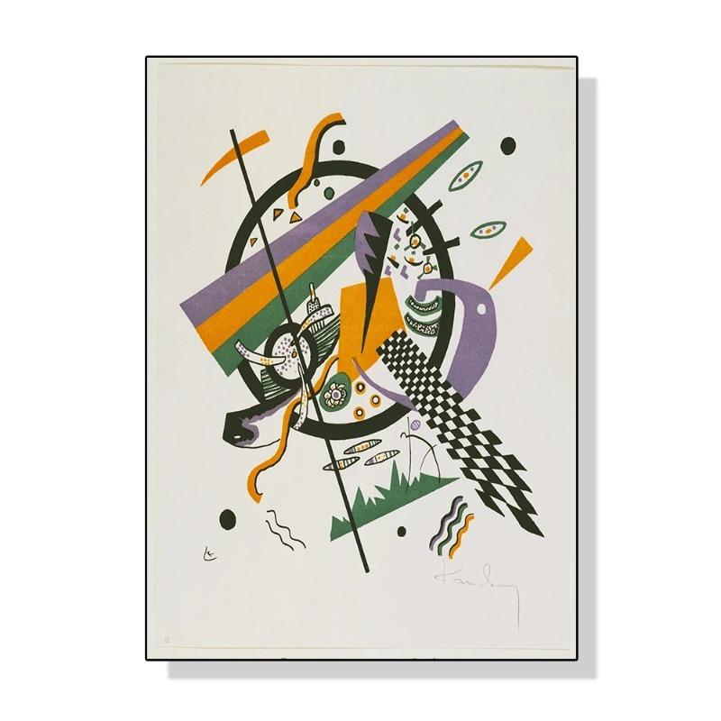 Wassily Kandinsky Geometric Wall Art Poster Prints Modern Abstract Style Canvas Painting Picture for Living Room Home Decor