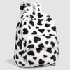 2026 High Quality Casual Plush Sweet Interior Zipper Pocket School Bags Fashion Color Blocking Large Capacity Commute Backpacks