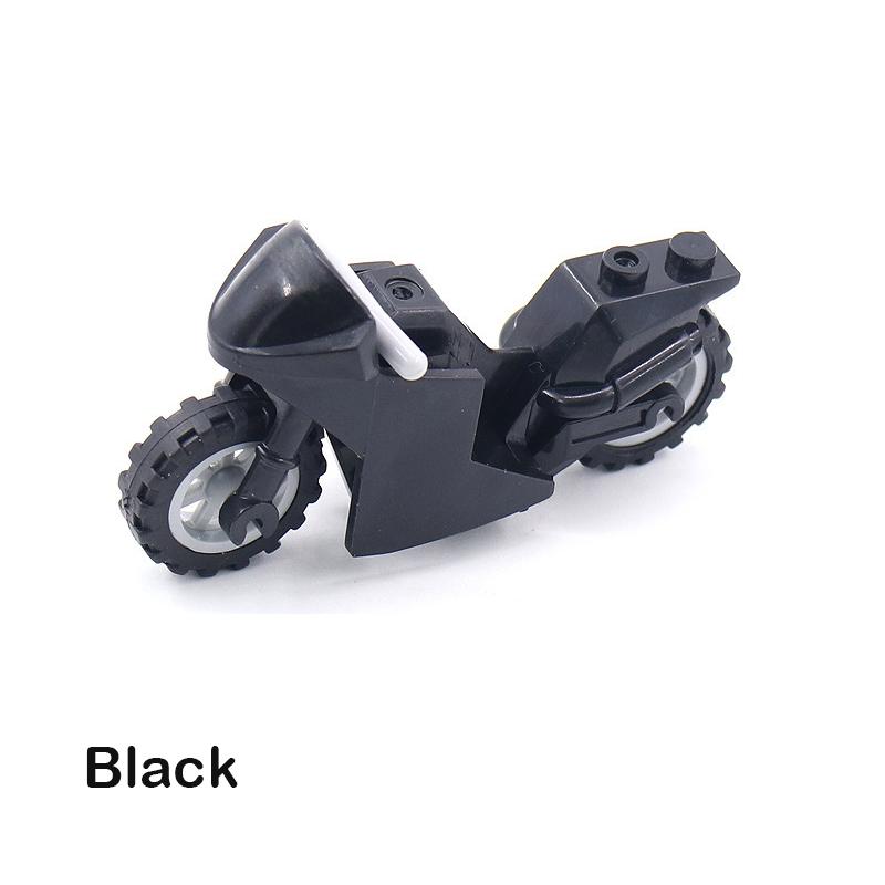 Military Motorcycle Building Block Vehicle Model Figures Accessories Soldiers WW2 Transportation Facility Police SWAT Toys