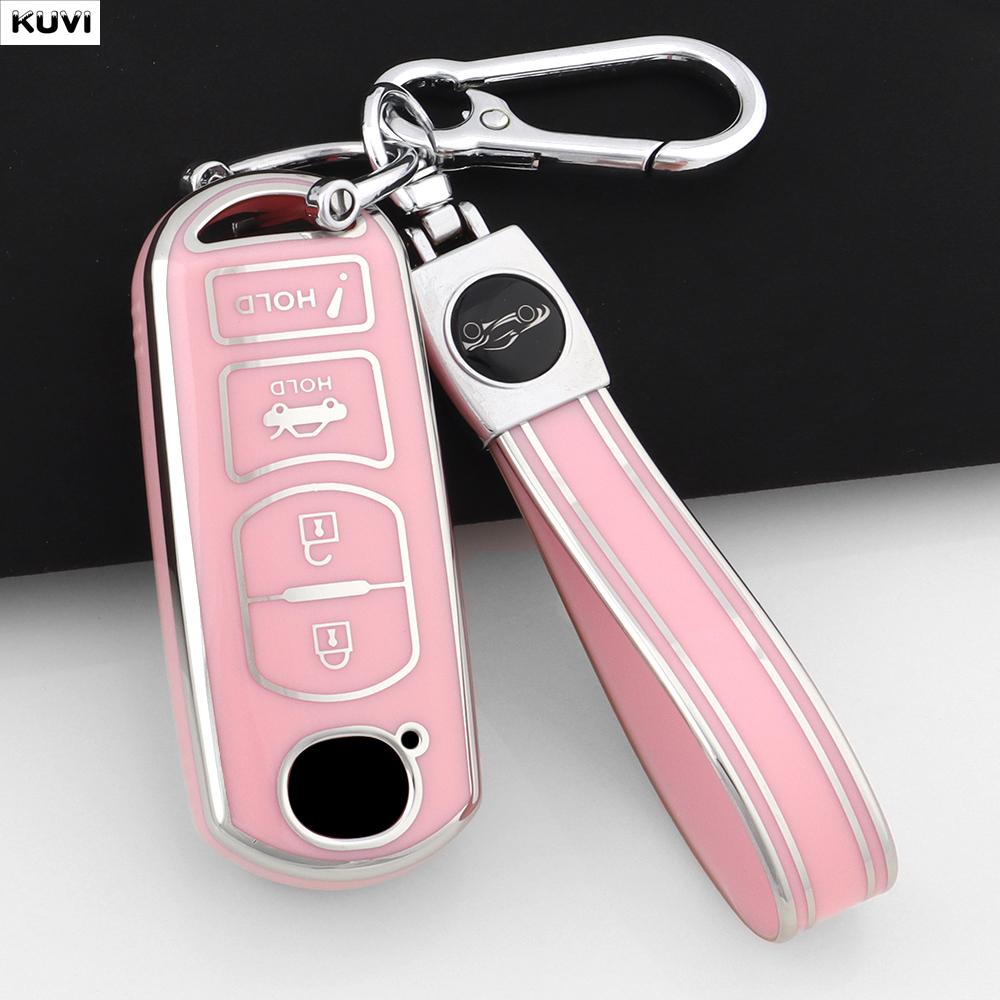 4 Button Fashion TPU Car Key Case Cover For Mazda 2 3 6 Demio Atenza Axela CX-5 CX5 CX-3 CX7 CX-9 3 4 CX30 2016 2017 2018 2019