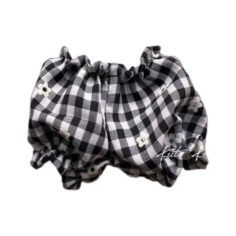 Plaid Pumpkin Dog Pants (13cm-23cm) - Labubu Pet Accessories Shorts