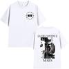 Rapper La Vie Continue Maes Album 2025 Graphic T Shirts Mens Gothic Hip Hop Clothing Tshirts Punk Short Sleeve Cotton Tshirt
