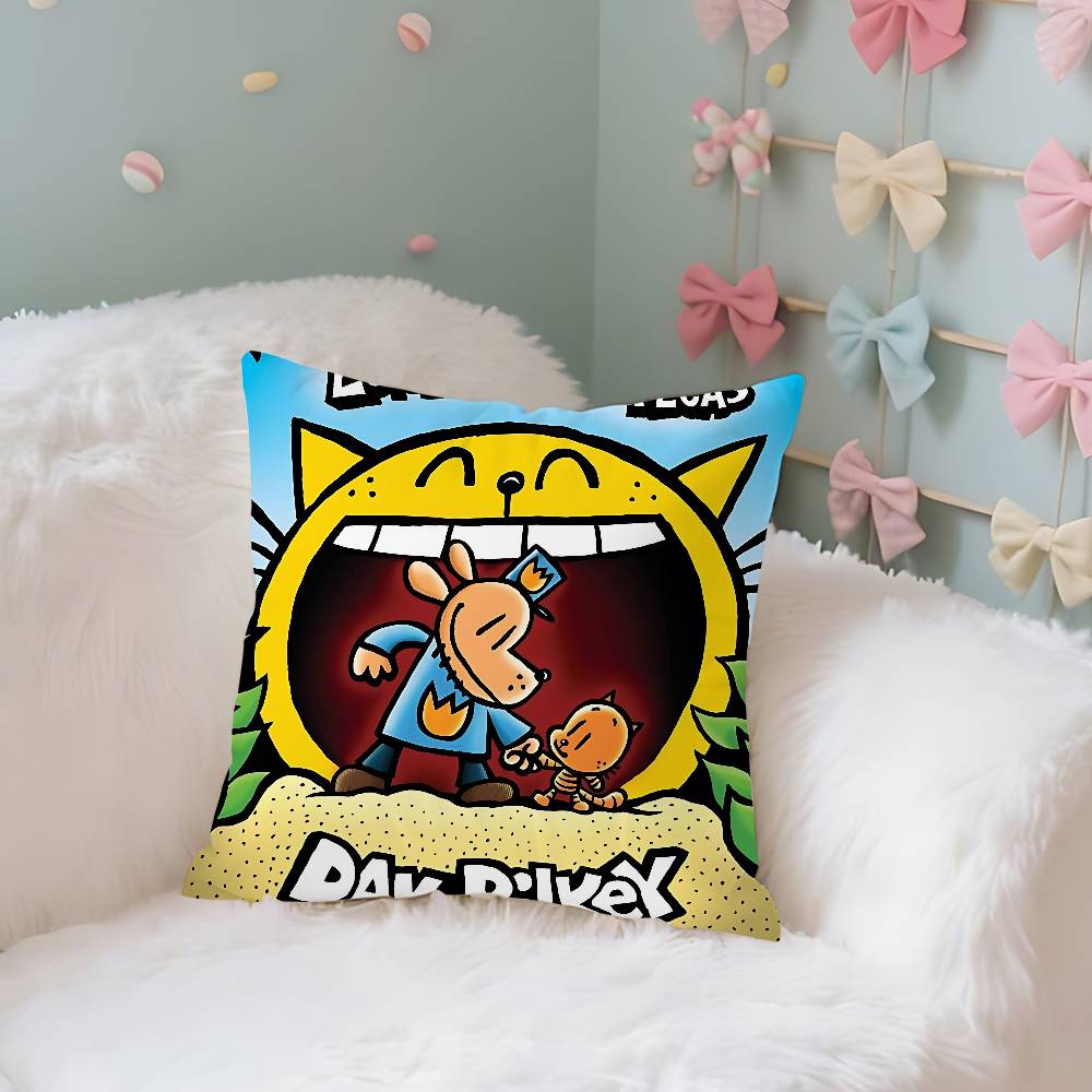 

Cartoon D-Dogmans Pillow Case Throw Pillow Cover Nordic Vintage Style Cushion Covers Home Living Room Sofa Couch Seat Decor 40cmx40cm
