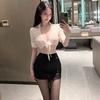 Office Secretary Sexy Lingerie Costume See Through Seductive Bodycon Mini Skirt Suit for Women Role Play Work Uniform Outfit