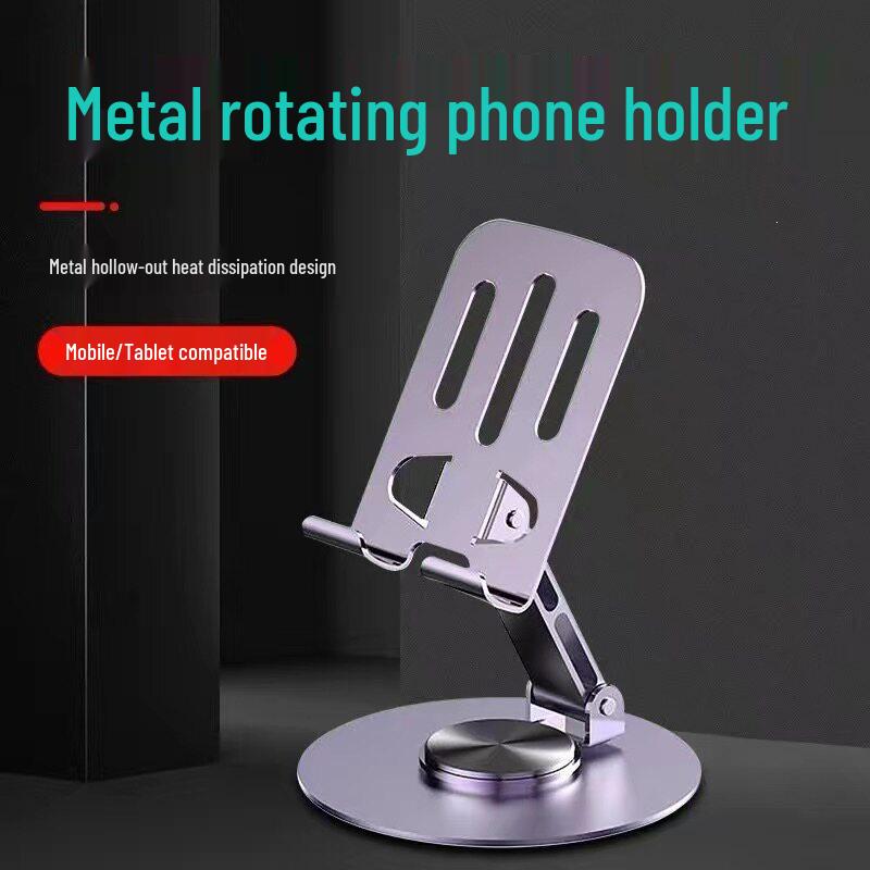 Portable Aluminum Alloy Rotatable Phone & Tablet Stand