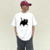 high quality 200G 100% cotton men's Tee shirt Summer funny Cartoon Print T Shirt men Clothes Harajuku Oversized T-shirt Y2k Tops young boy streetwear