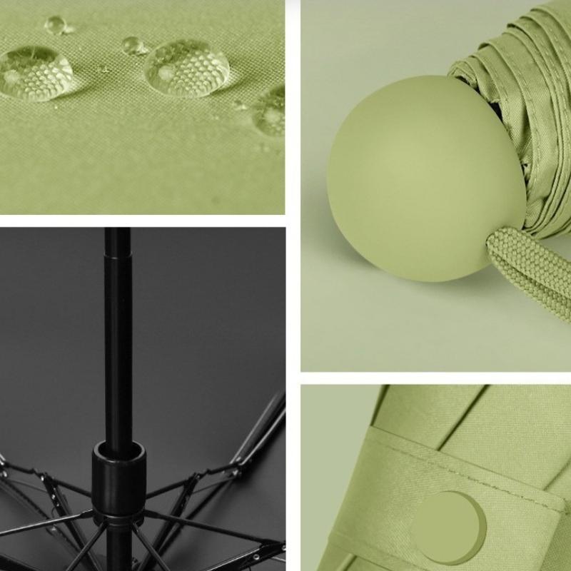 Kompaktowy Mini Parasol Podróżny Parasol Ochrona UV 5-krotny Ultralekki Parasol Przeciwsłoneczny Przenośny Manualny
