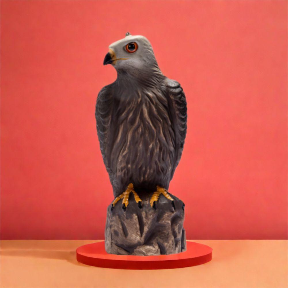 Sturdy Eagle Repellents Statue Lifelike Birds Decoy Hawk Creative Hawk Ornament Outdoor Courtyard