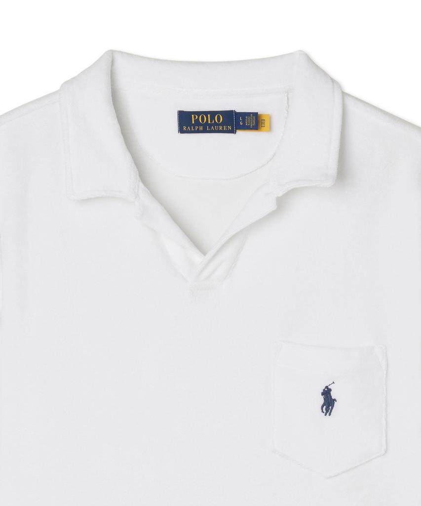 POLO RALPH LAUREN Custom Slim Fit Terry Polo Shirt - White