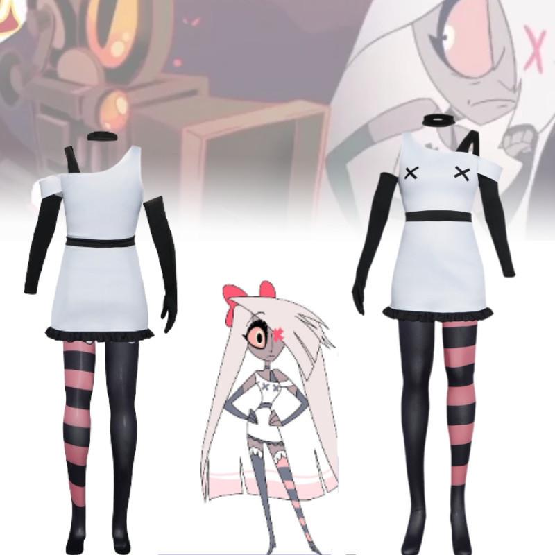 Vaggie Hell's Hotel Cosplay Costume For Women Soft Nini Fabric Evil Boss Vaggie