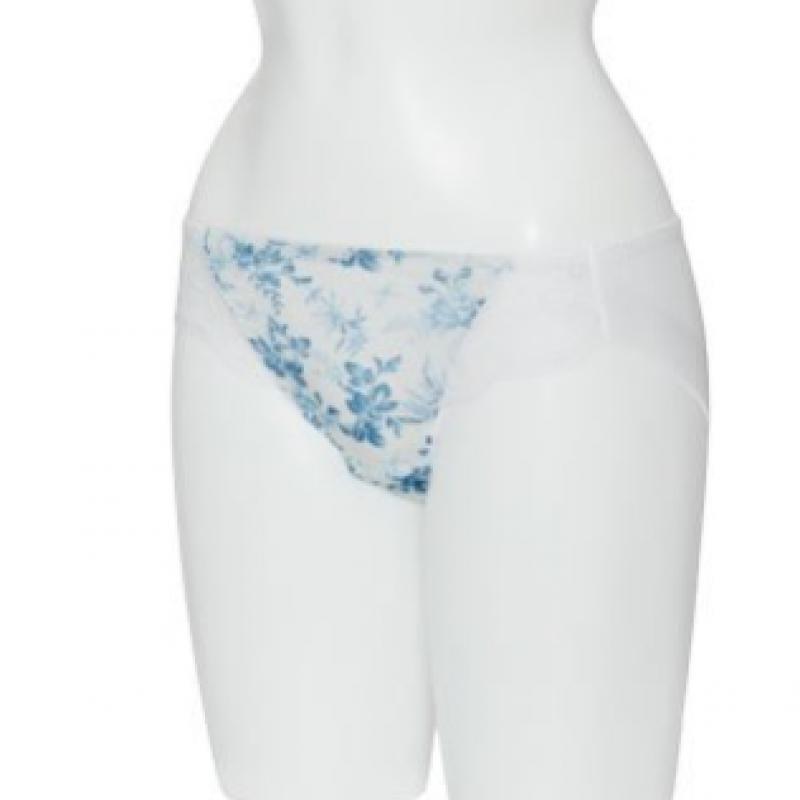 Blue Floral No Wire + Panty Set Lbu Gdwbr312 Bp312 