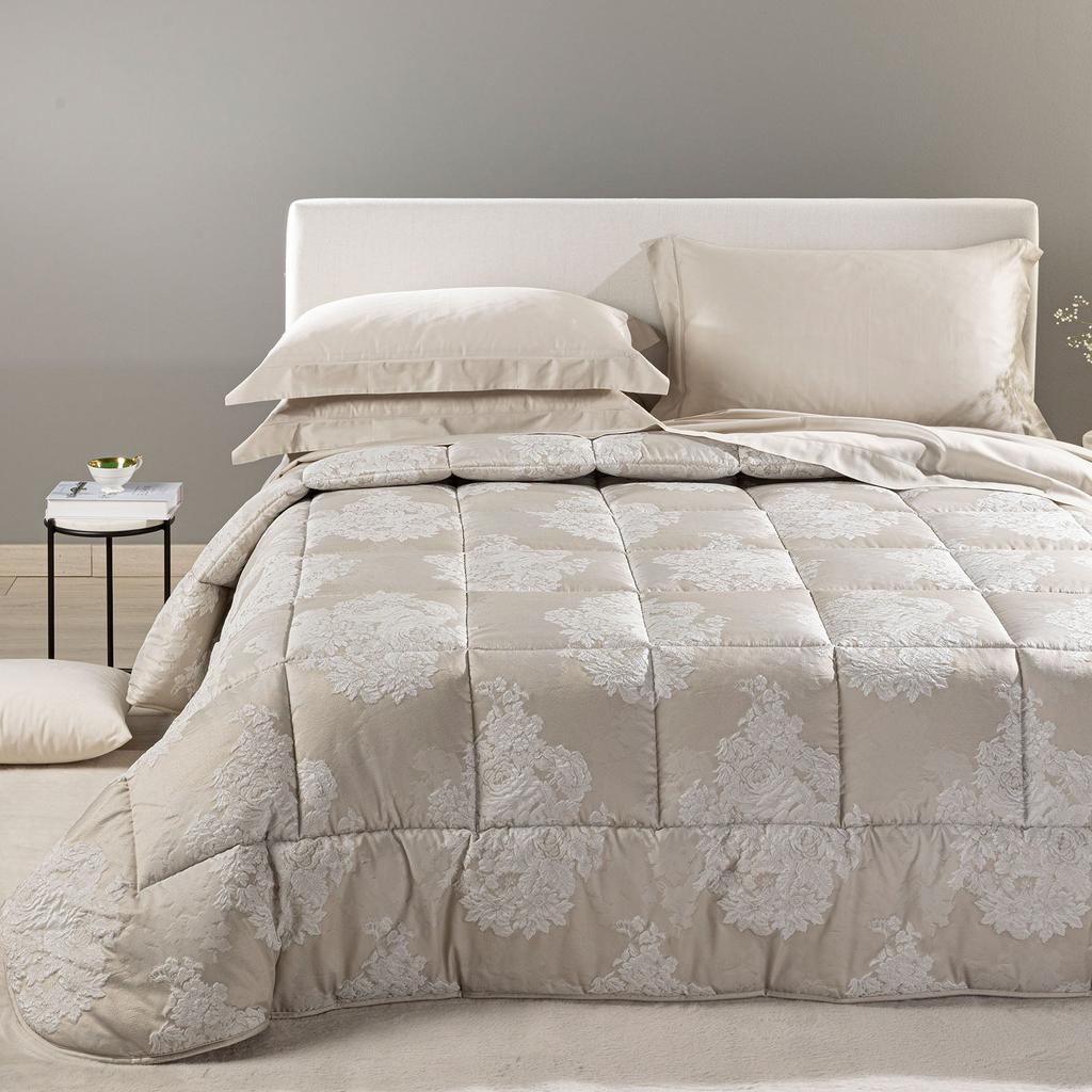 Trapunta Gloria Floreale in Raso Jacquard 300 gr/mq