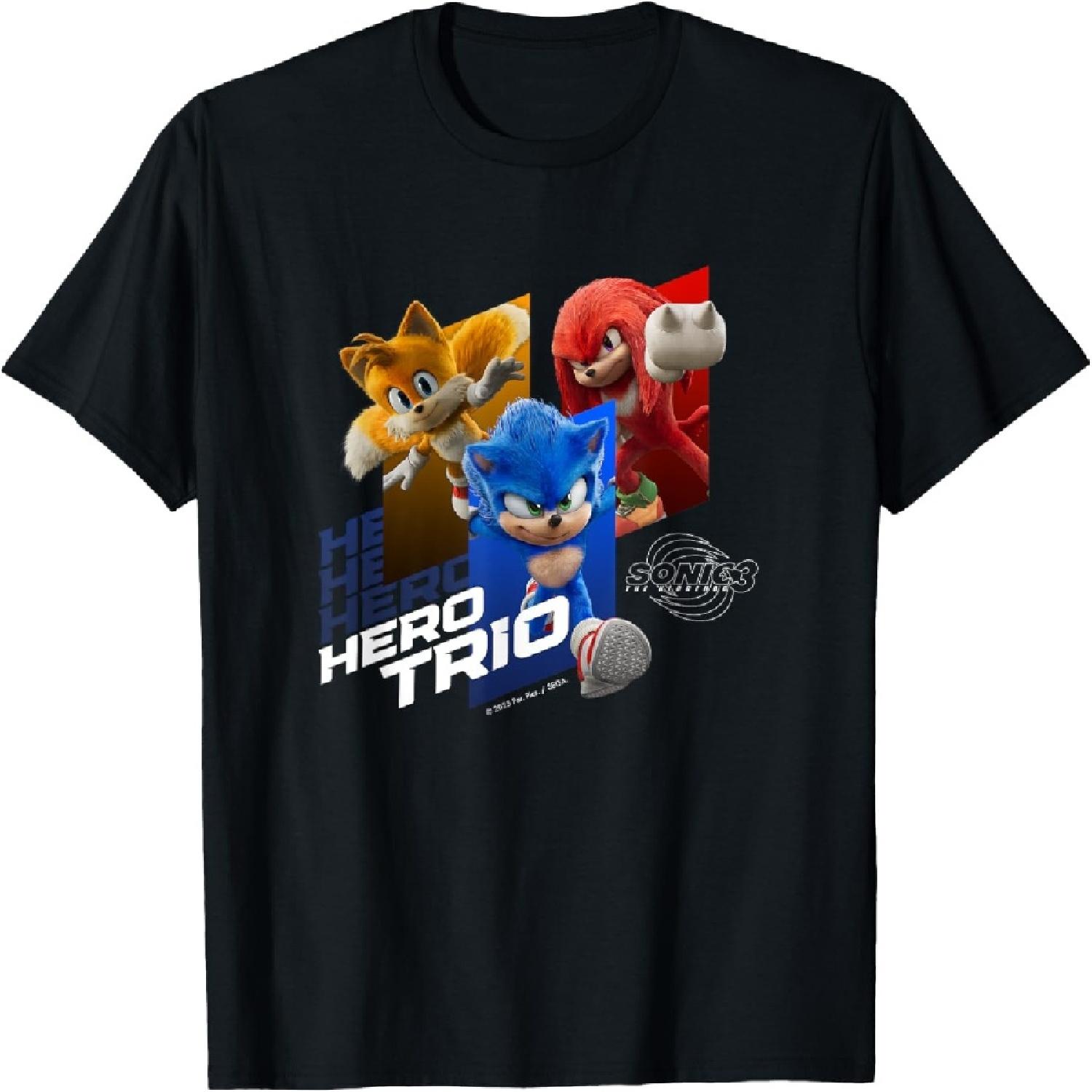 

Sonic the Hedgehog 3 - _Hero Trio_ T-Shirt XXXXXL різнокольоровий