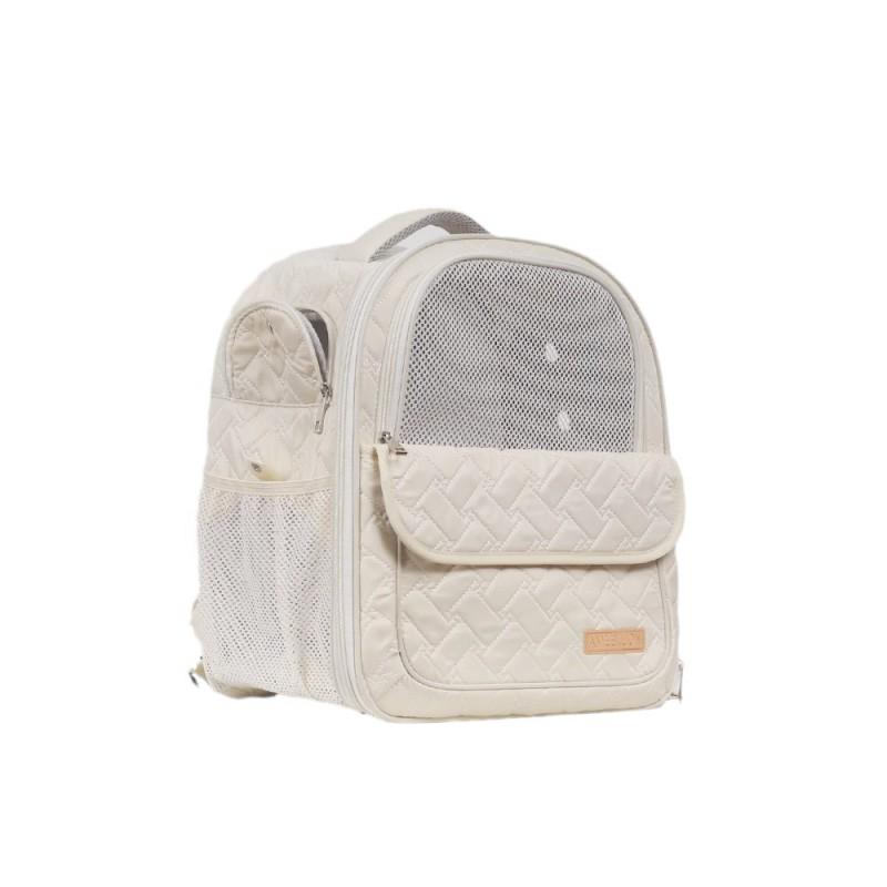 Portable Ventilated Pet Carrier Backpack Cats Small Dogs Up To 7kg Lightweight Travel Bag With Expandable Space