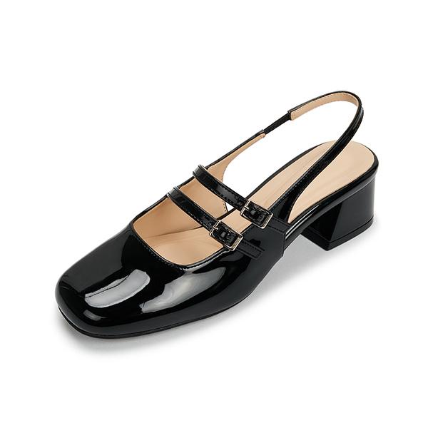 Mook Nika Mary Jane Slingback Black 516523906Pa