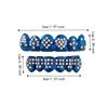 Glossy Finish Teeth Grillz Top Bottom Set Eco-friendly Copper Shiny Teeth Grillz Caps Rhinestone Blue Teeth Jewelry Rapper