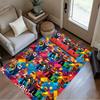 Roblox Colorful Roblox Avatars Area Rug Suitable For Outdoor Study Room Dining Room Playrooms Antislip Carpet Office Home Decor