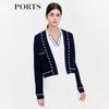 Ports Women's V-Neck 100% Wool Knit Top SD9K009NKW007
