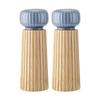 Macinapepe Macina Sale in Legno con Meccanismi Ceramici per Cucina, Conservazione Spezie e Macinatura Condimenti, Bottiglia