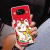 Chat Porte-Bonheur Maneki Neko Étui de Téléphone Japonais pour Xiaomi Poco X5 X6 X7 Pro X4 Gt F7 Ultra M8 M7 Redmi 15C 15 13C 13 12C 12 Unique Co