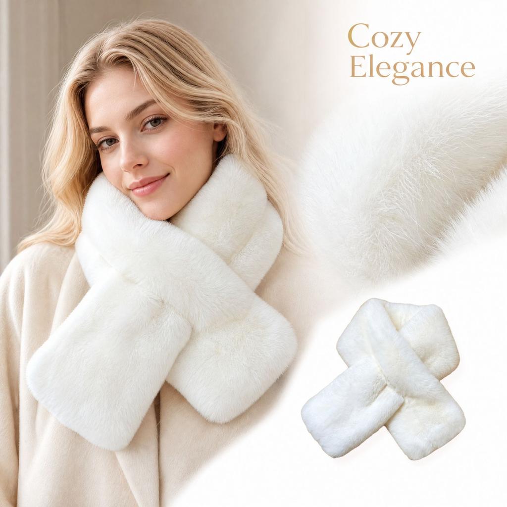 Women's Versatile Thick Neck Warmer and Cute Neck Gaiter Scarf for Winter